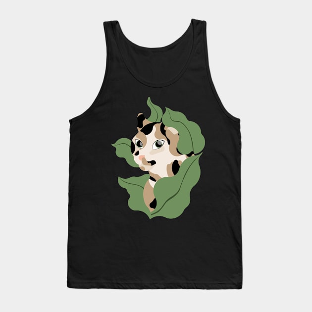 Calico cat Tank Top by Aline Eg